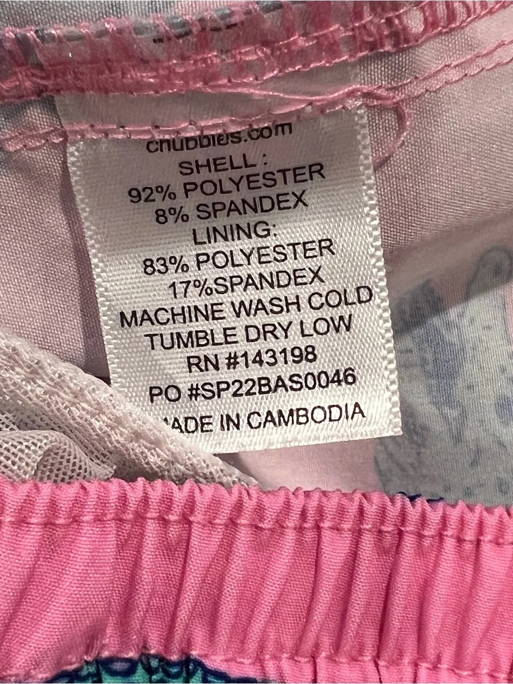 Chubbies The Glades Lined 5.5-Inch Swim Trunks Pink Alligator Print Medium